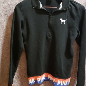 PINK half zip sweater